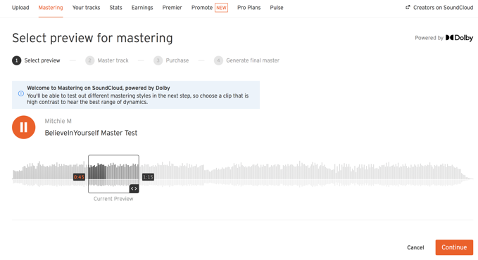 soundcloud mastering