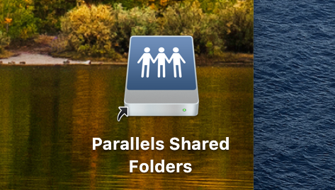 parallels shared folder