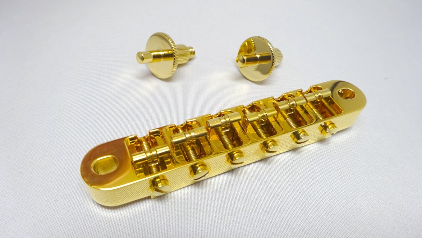 ABM Guitar Parts 2400g Roller Bridge, Gold